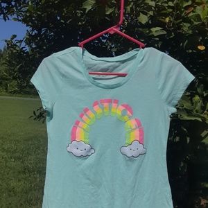 Girls Justice Rainbow Shirt